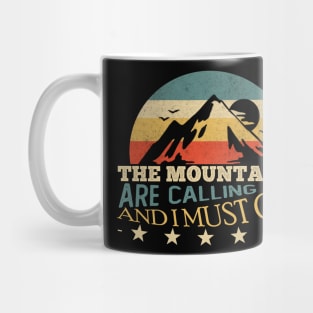 The Mountains are Calling Vintage Mug